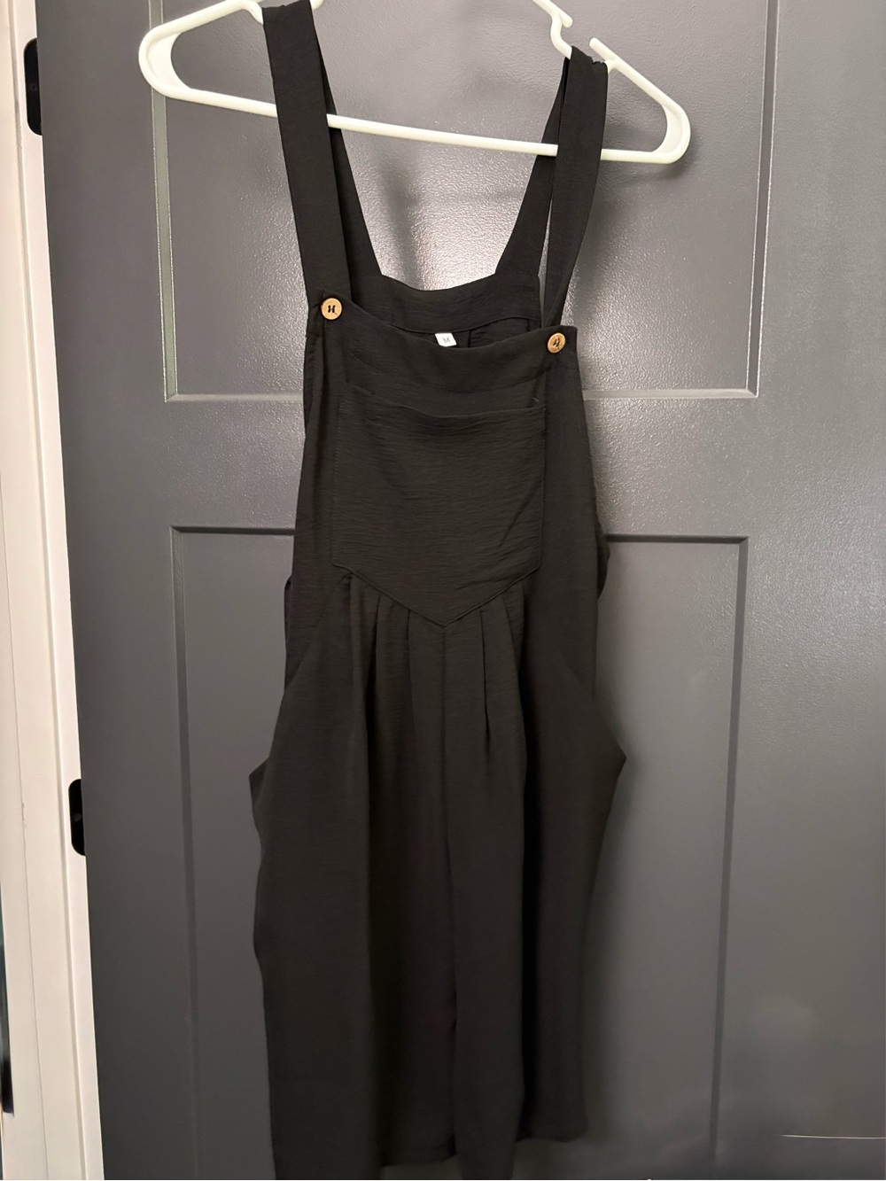 Women's Black Pinafore Skort with Adjustable Straps